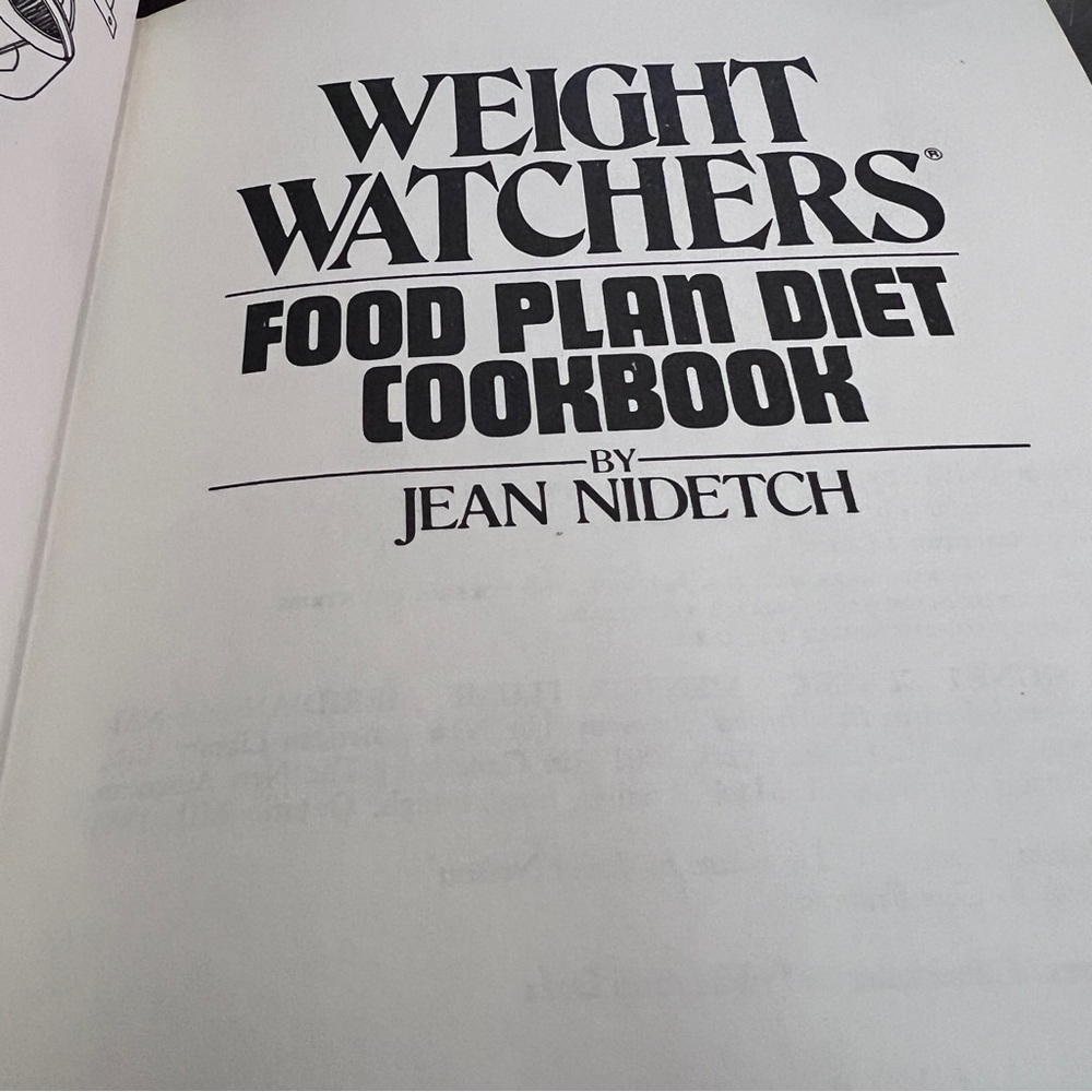 Weight Watchers Food Plan Diet Cookbook by Jane Nidetch